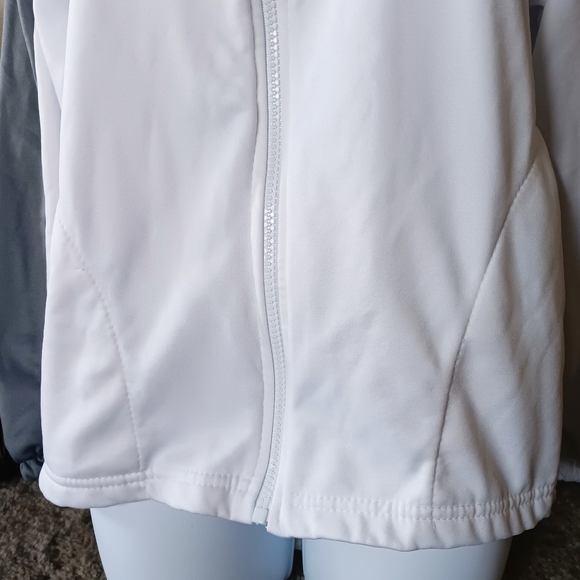 🩶*4/$15* USA Olympic Committee Womens Zip Up Long Sleeve Jacket Light Medium - Picture 4 of 14